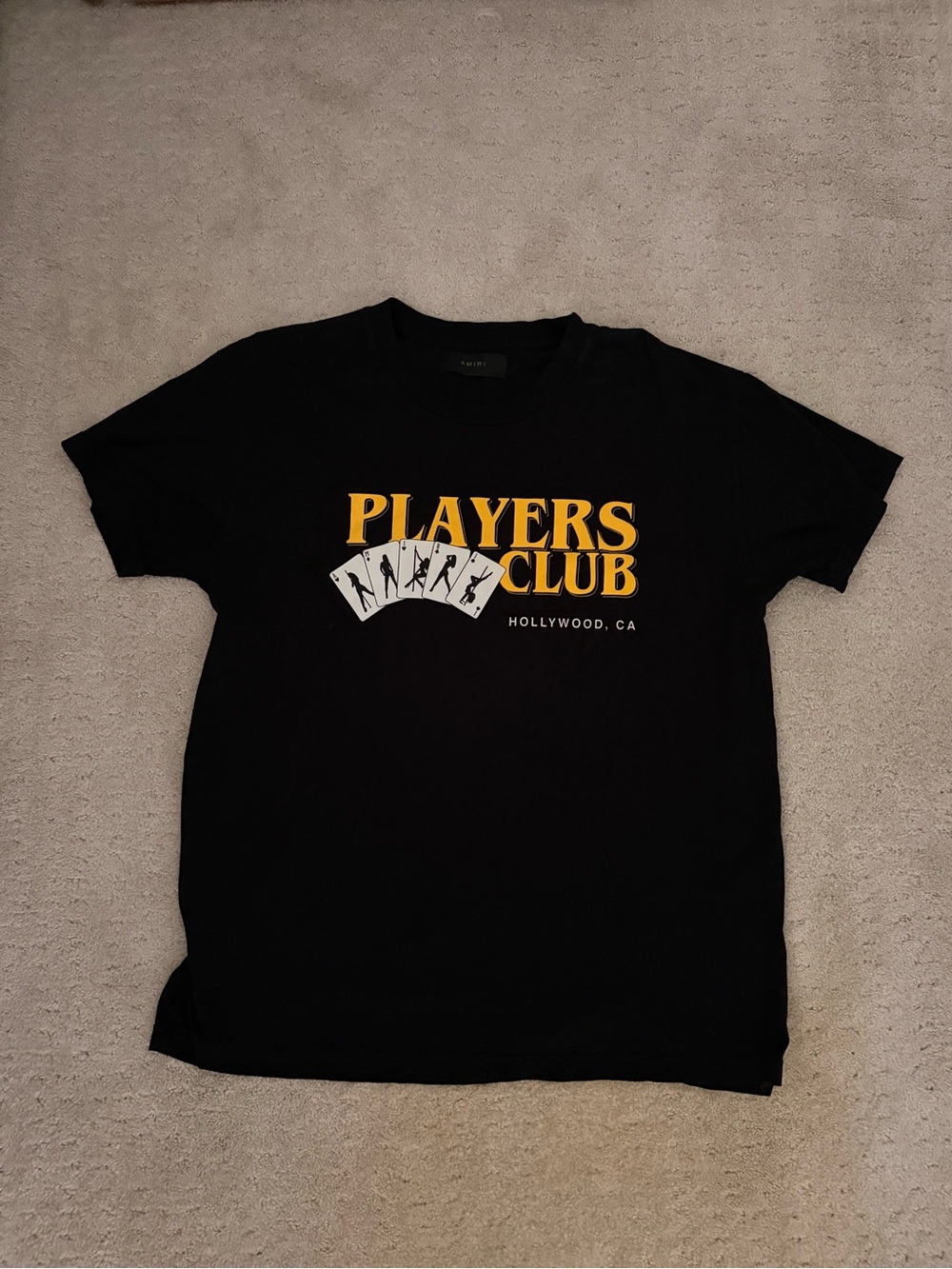 Amiri Players Club Graphic Tee - Black & Gold